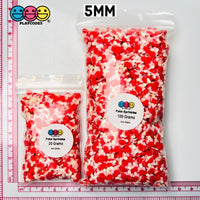 Valentine Heart Lollipop Bow And Stick Fimo Slices Valentines Day Fake Clay Sprinkles 10/5Mm