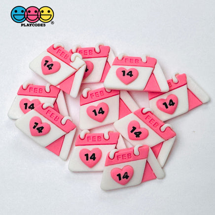 Valentine’s Day February 14Th Holiday Flatback Cabochons Decoden Charm 10 Pcs Playcode3