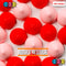 Valentines Day Colors Pink Red Faux Chocolate Chips Fake Food Realistic Charm Cabochons 24 Pcs
