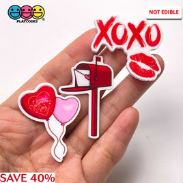 Valentine Theme Balloon Xoxo Mailbox Planars Decoden 10Pcs Planar