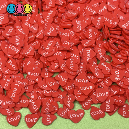 Valentines Love Hearts Multiple Color Fake Sprinkles 20 Grams / Red Sprinkle