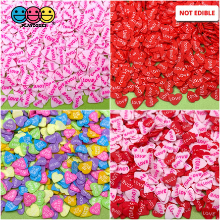 Valentines Love Hearts Multiple Color Fake Sprinkles Sprinkle
