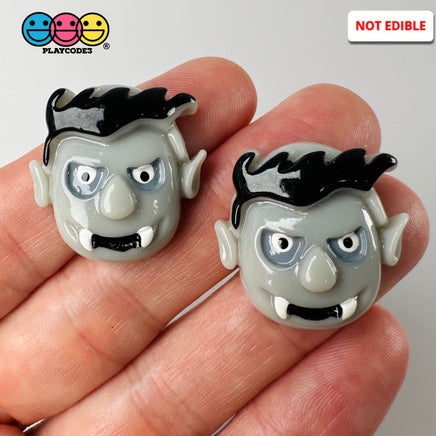 Vampire Dracula Gray Charm Plastic Party Favors Halloween Cabochons 10 Pcs Playcode3 Llc