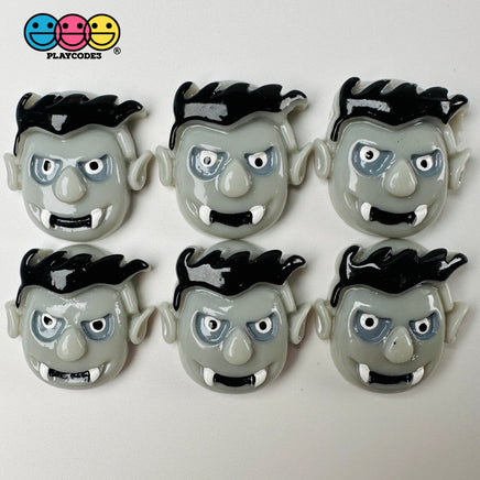 Vampire Dracula Gray Charm Plastic Party Favors Halloween Cabochons 10 Pcs Playcode3 Llc