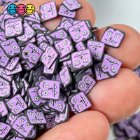 Vampire Purple Fimo Slices Polymer Clay Fake Sprinkles Halloween Funfetti 10/5 Mm 10 Grams / 5