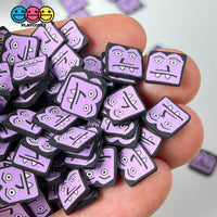 Vampire Purple Fimo Slices Polymer Clay Fake Sprinkles Halloween Funfetti 10/5 Mm 10 Grams /