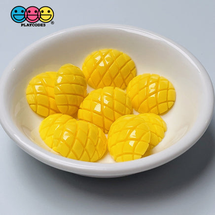 Mango Sliced Flatback Charms Fake Food Fruit Miniature Decoden Charm