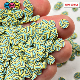 Volley Balls Green Yellow Sports Game Ball Theme Fimo Slices Fake Polymer Clay Sprinkles Decoden