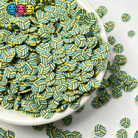 Volley Balls Green Yellow Sports Game Ball Theme Fimo Slices Fake Polymer Clay Sprinkles Decoden