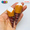 Waffle Ice Cream Cone Charm Swirl Fake Food Faux Dessert Miniature 5 pcs Fake Food