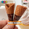 Waffle Ice Cream Cone Wrapped Silicone Soft Charms Fake Food Realistic 10 Pcs Charm