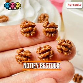 Walnuts Miniature Flatback Charms Mini Charm Fake Food Cabochons 20 Pcs