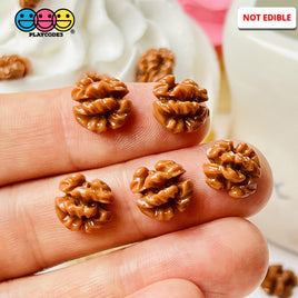 Walnuts Miniature Flatback Charms Mini Charm Fake Food Cabochons 20 Pcs