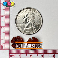 Walnuts Miniature Flatback Charms Mini Charm Fake Food Cabochons 20 Pcs