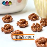 Walnuts Miniature Flatback Charms Mini Charm Fake Food Cabochons 20 Pcs