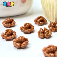 Walnuts Miniature Flatback Charms Mini Charm Fake Food Cabochons 20 Pcs