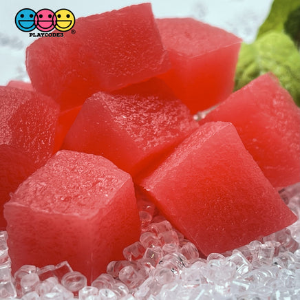 Watermelon Chunks 3D Charms Realistic Watermelons Cabochons Decoden (10Pcs) Charm