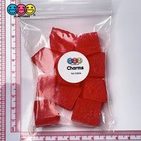 Watermelon Chunks 3D Charms Realistic Watermelons Cabochons Decoden (10Pcs) Charm