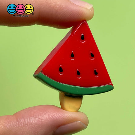 10Pcs Watermelon On A Stick Charms Watermelons Fake Fruit Charm Cabochons Decoden Playcode3