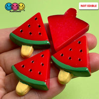 10Pcs Watermelon On A Stick Charms Watermelons Fake Fruit Charm Cabochons Decoden Playcode3