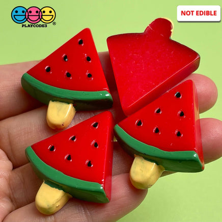 10Pcs Watermelon On A Stick Charms Watermelons Fake Fruit Charm Cabochons Decoden Playcode3
