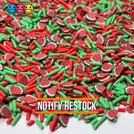Watermelon Patch Mix Fimo Slices Fake Clay Sprinkles Decoden Jimmies 20 Grams Sprinkle