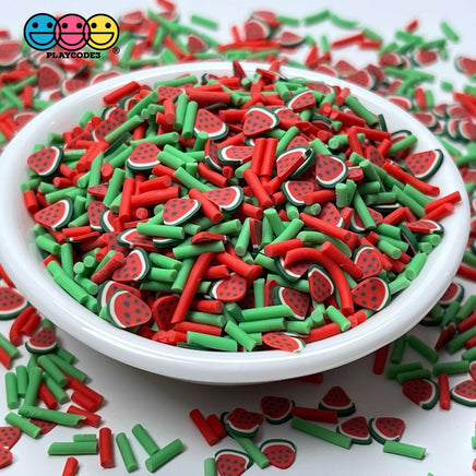 Watermelon Patch Mix Fimo Slices Fake Clay Sprinkles Decoden Jimmies Sprinkle