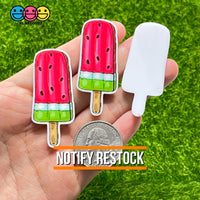 Watermelon Popsicle On A Stick Planar Decoden 10Pcs