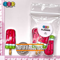 Watermelon Popsicle On A Stick Planar Decoden 10Pcs
