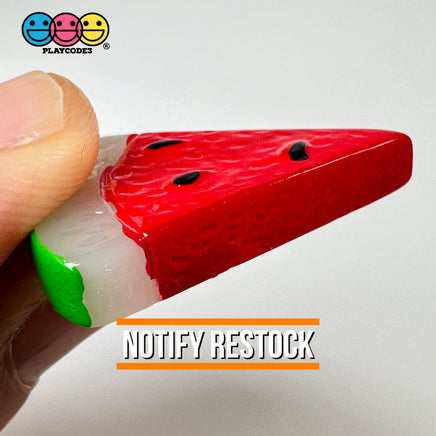 Watermelon Slice Flat Back Charms Watermelons Fake Fruit Plastic Cabochons 10 Pcs Playcode3 Llc