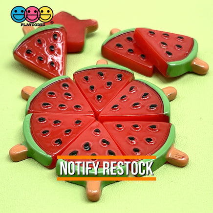 Watermelon Slices On Sticks Fake Charms Decoden (10 Pcs) Charm