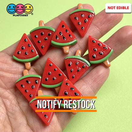 Watermelon Slices On Sticks Fake Charms Decoden (10 Pcs) Charm