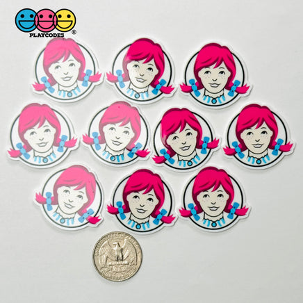 Wendy Fast Food Charms Planner Decoden Planars Cabochons Party Favor 10 pcs PLAYCODE3 Planar