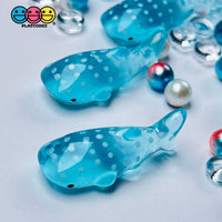 Small Size Whale Large Blue Whales Flatback Charms Transparent Like Glass Cabochons Shark Decoden 10