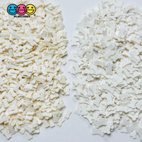 White Dog Bones 5 and 10 mm Fimo Slices Fake Clay Sprinkle Doggy Bone Decoden Sprinkle