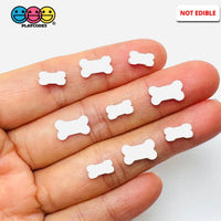 White Dog Bones 5 and 10 mm Fimo Slices Fake Clay Sprinkle Doggy Bone Decoden Sprinkle