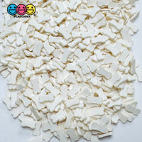 White Dog Bones 5 and 10 mm Fimo Slices Fake Clay Sprinkle Doggy Bone Decoden 10 grams / 5mm Sprinkle