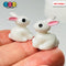 White Rabbit Bunny Mini Easter Charms Cabochons Decoden (10 Pcs) Playcode3 Llc Charm