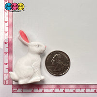 White Rabbit Figurine Bunny Easter Figurines Plastic Resin 5 Pcs Playcode3 Llc