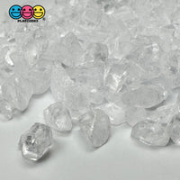 White Silica Acrylic Sand 100 Grams Slime Filler Fake Lava Rock Candy Sprinkle