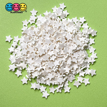 White Star Polymer Clay Fake Sprinkles Stars Decoden 4Th Of July Sprinkle