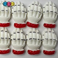 White Zombie Hands Charm Plastic Party Favors Halloween Cabochons 10 Pcs Playcode3 Llc