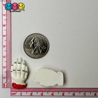 White Zombie Hands Charm Plastic Party Favors Halloween Cabochons 10 Pcs Playcode3 Llc