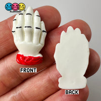 White Zombie Hands Charm Plastic Party Favors Halloween Cabochons 10 Pcs Playcode3 Llc