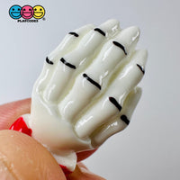 White Zombie Hands Charm Plastic Party Favors Halloween Cabochons 10 Pcs Playcode3 Llc