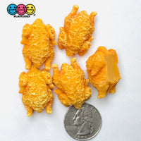 3D Tiny Small Fake Whole Fried Chicken Food Cabochons Decoden Charm 5pcs PLAYCODE3 LLC Charm