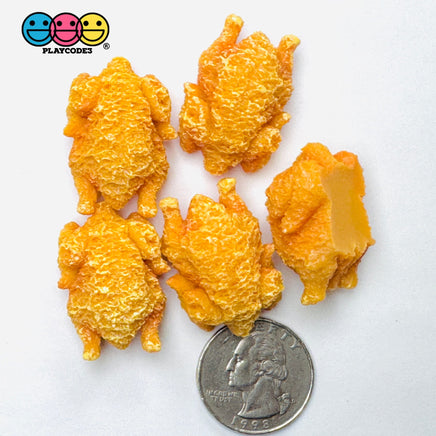 3D Tiny Small Fake Whole Fried Chicken Food Cabochons Decoden Charm 5pcs PLAYCODE3 LLC Charm