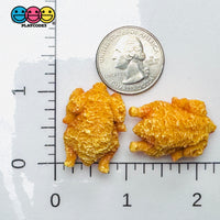 3D Tiny Small Fake Whole Fried Chicken Food Cabochons Decoden Charm 5pcs PLAYCODE3 LLC Charm