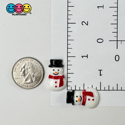 Winter Snowman Hat Christmas Holiday Flatback Cabochons Decoden Charm 10 Pcs Playcode3 Llc