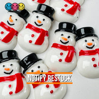 Winter Snowman Hat Christmas Holiday Flatback Cabochons Decoden Charm 10 Pcs Playcode3 Llc